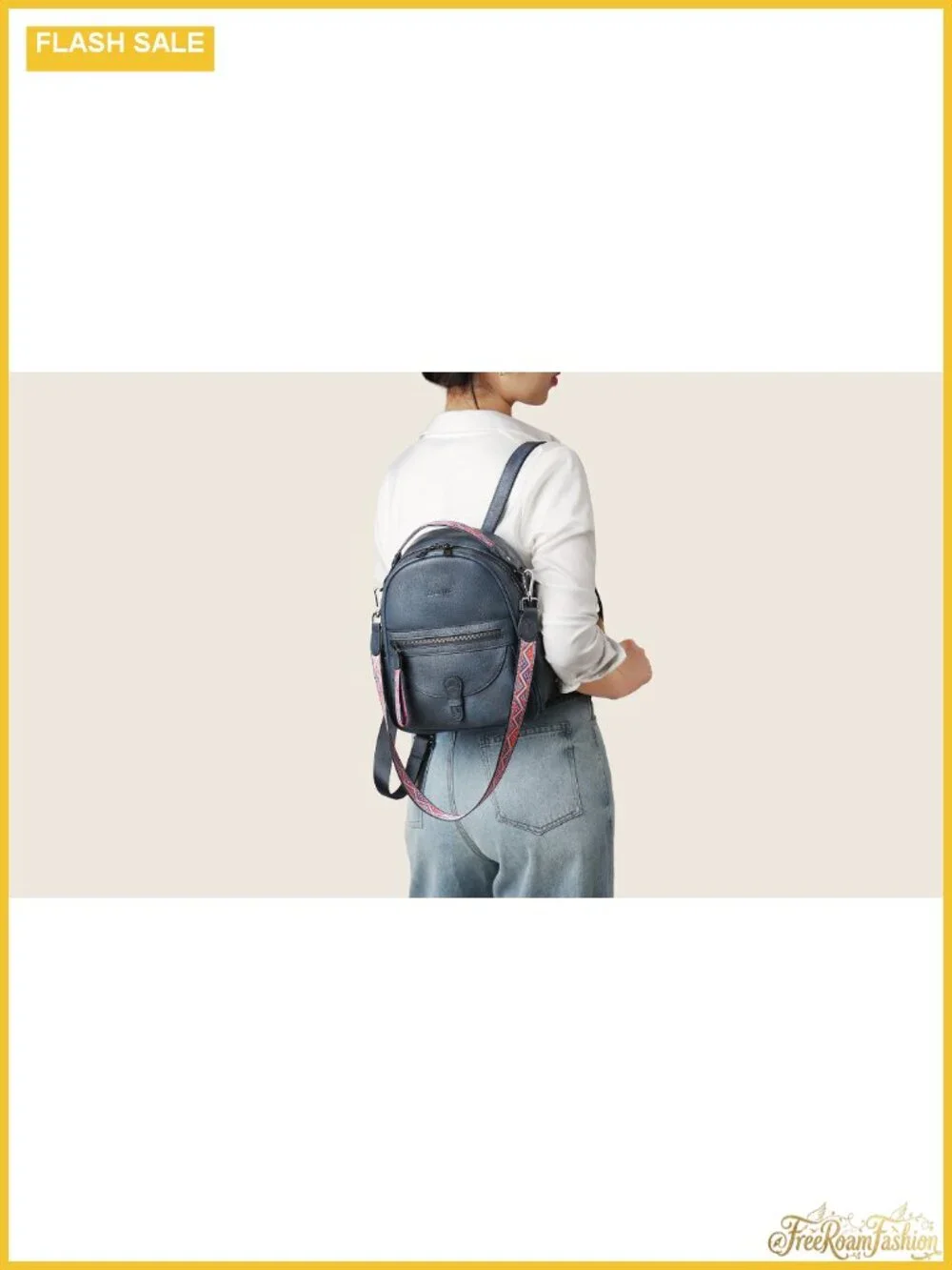 Vegan Leather Mini Backpack Purse for Women Small Daypack Travel